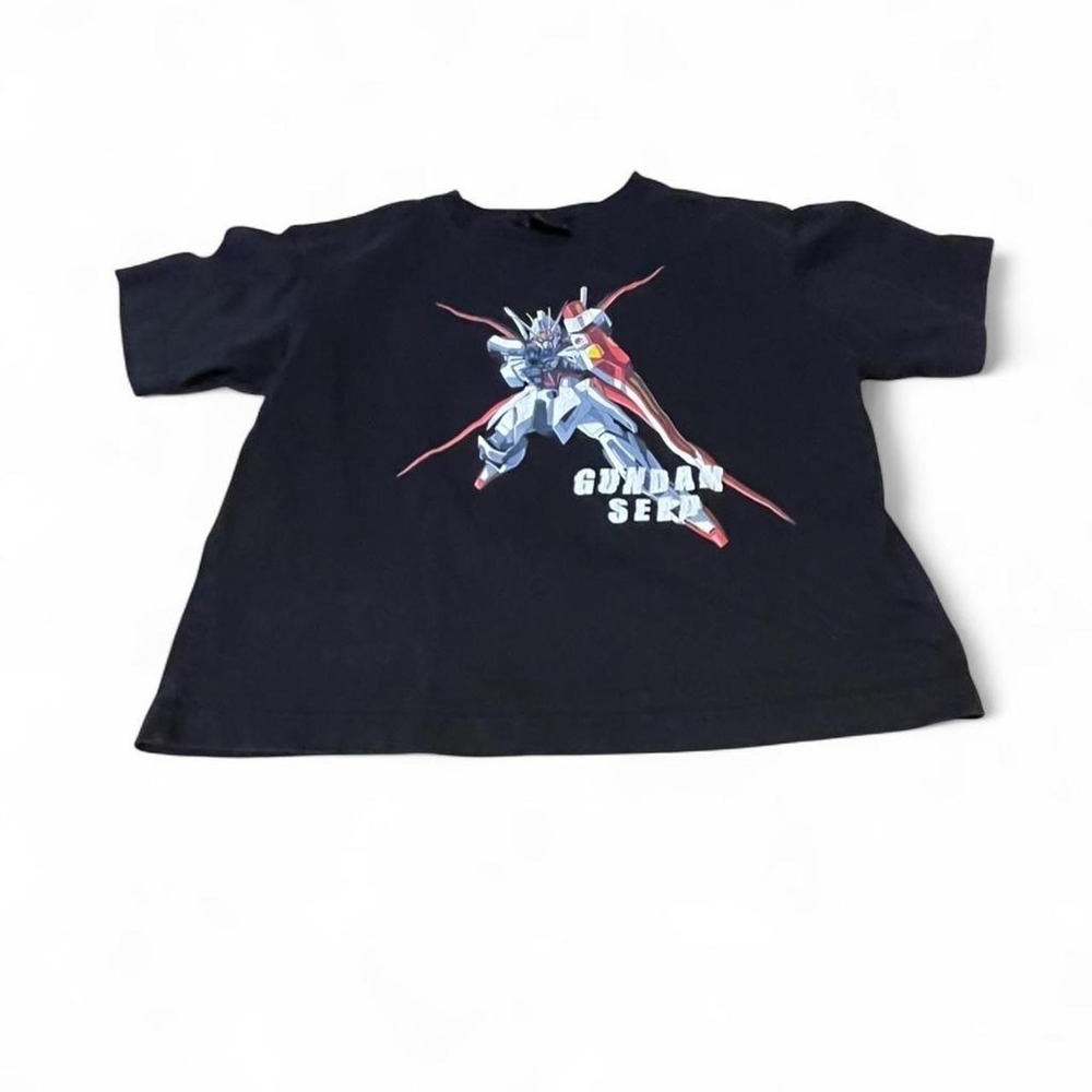 Gundam Seed boxy black T-shirt #gundam #anime Bandai Size 150 lol women s or m‎
